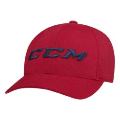 CCM Perforated Structured Flexfit Hat -CCM Hockey ccm hats ccm perforated structured flexfit hat red s m 28743938801730