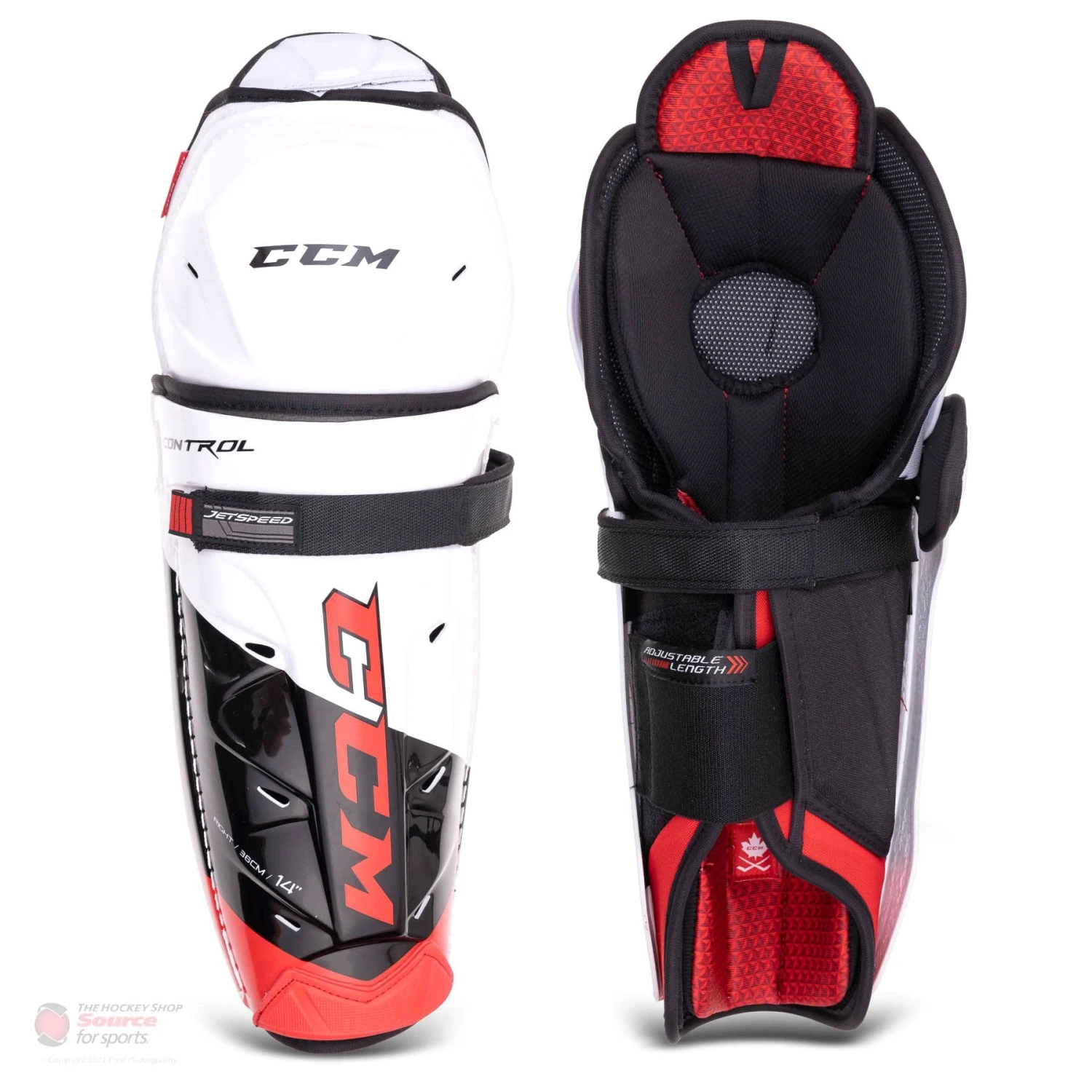 CCM Jetspeed Control Senior Hockey Shin Guards (2021) 3 CCM Jetspeed Control Senior Hockey Shin Guards (2021)